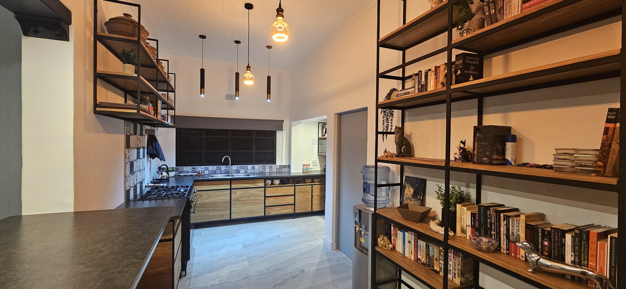 Completed Atlas kitchen and fitted shelving renovation